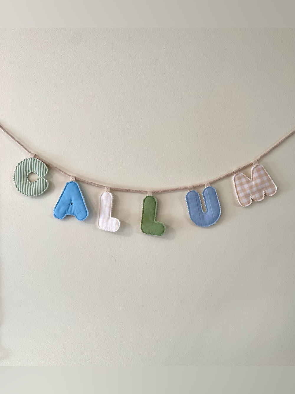 Personalized Kids Name Letter Garland - please read description!!